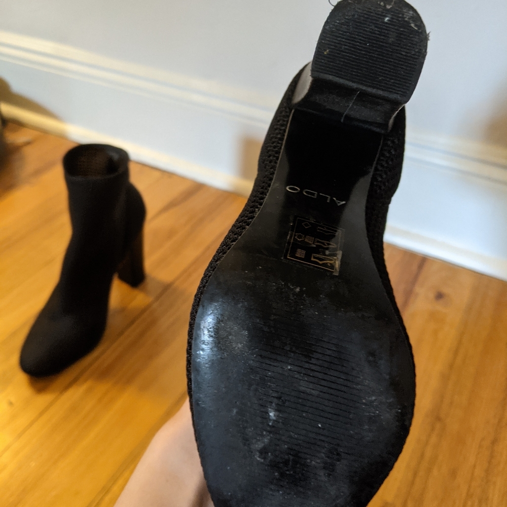 Aldo Black Booties Size 7 - Picture 4 of 4
